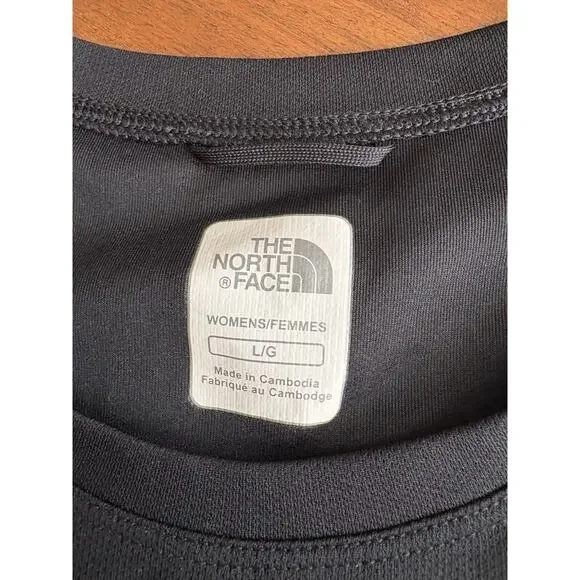 The North Face Shirt Vapor Wick Black Short Sleeve Women’s Size Large - Picture 2 of 3